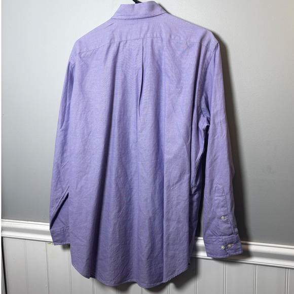 Ralph Lauren Classic Fit Men's Purple Button Down Shirt Long Sleeve Size 16.5 - Picture 3 of 6
